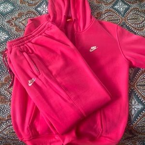 Hot Pink Nike Hooded Sweatsuit